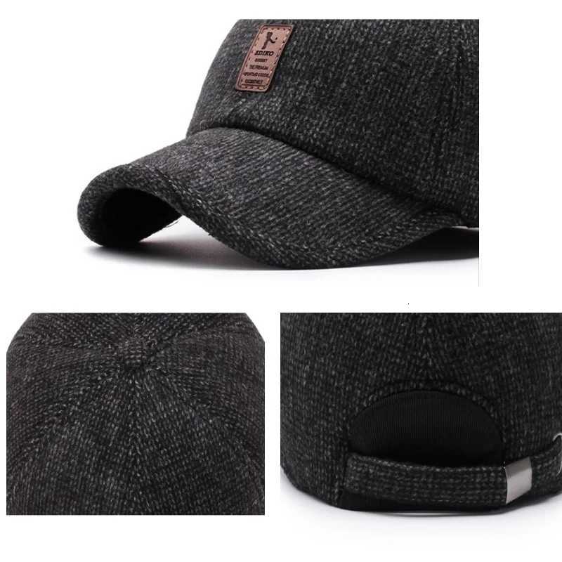 Autumn Winter Warm Men Woon Baseball Outdoor Ear Cover Earflaps Adjustab Hat Middaged Dad Hat With Earmuffs DesignW251023