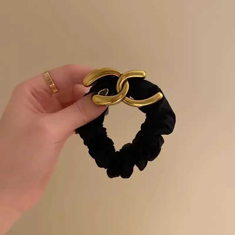 For Wen Hair Accories Hair Ties Bands Cute And Sweet French Large Intestine Circle Ponytail Hair Ring Warm Color Y251023