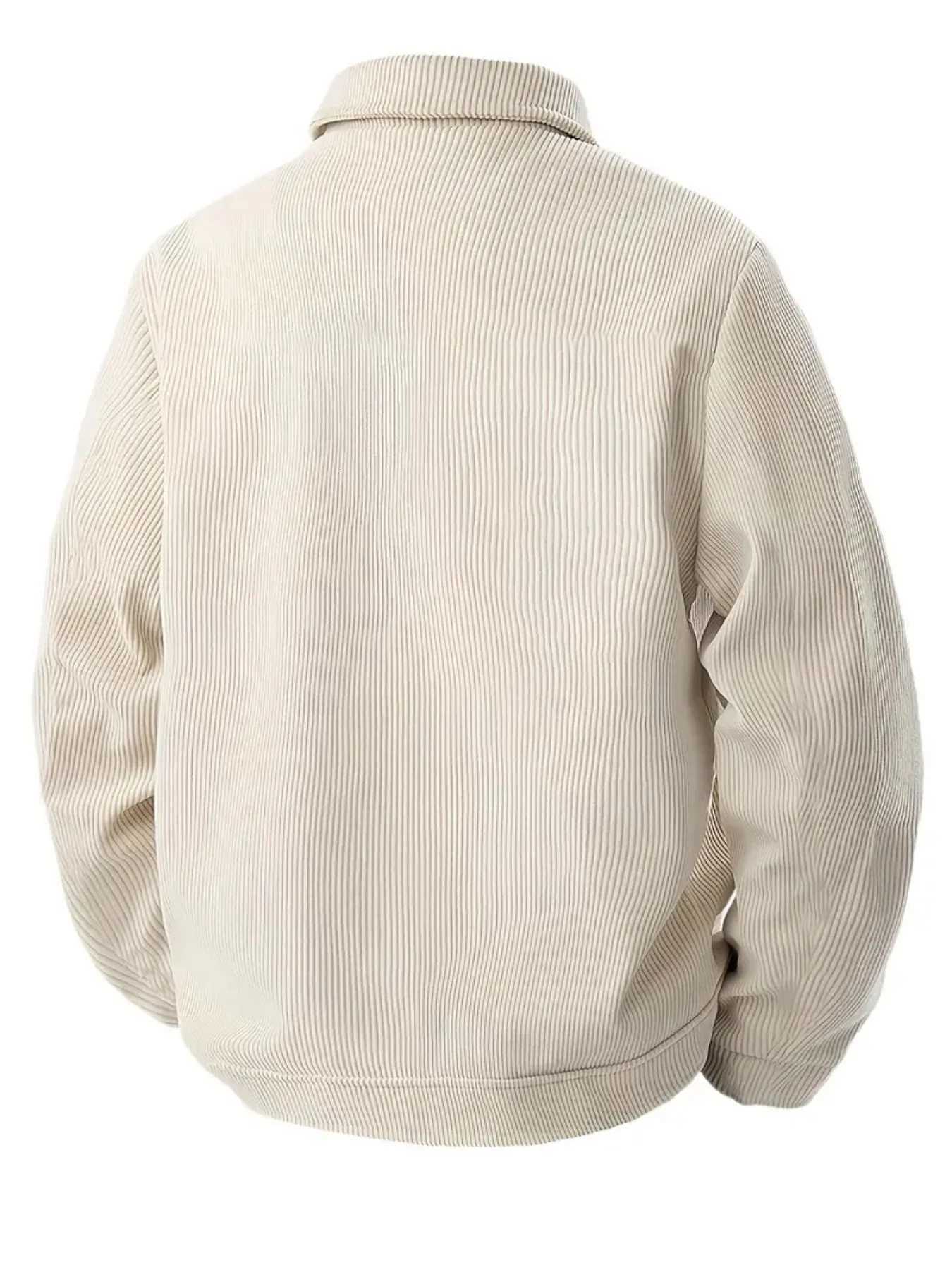 The 2025 new autumn corduroy jacket for men with a lapel a trendy Japanese style loose coat W251023