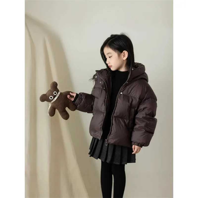 Winter Kids Warm Down Coats Autumn Children CottonPadded Jackets Boys Girls Clothing Baby Hooded Outerwear 312 Years Y251023