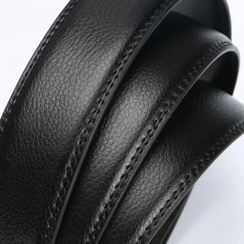 Mens automatic buckle belts No Buckle Belt Brand Belt Men High Quality Male Genuine Strap Jeans Belt 35cm beltsXJ251023