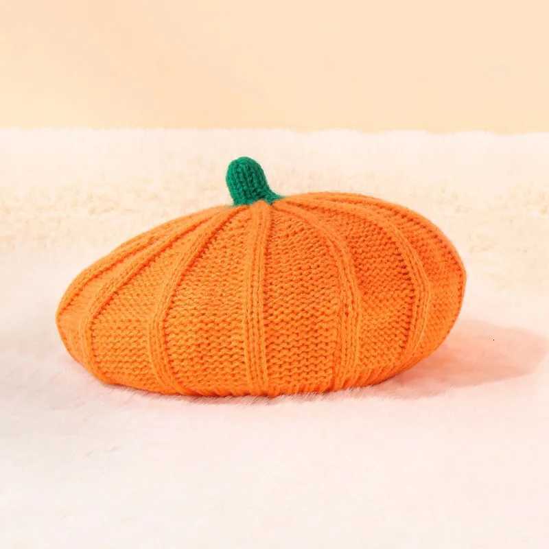 Halloween Pumpkin Beanie Family Matching Knitted Hat for Christmas Thanksgiving Fall Winter PartyW251023