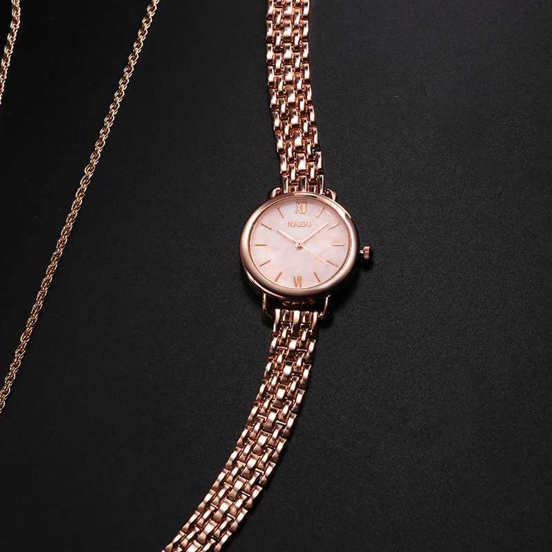Fashion Rose Gold Woman Watch Luxury Stainless Steel Ladies Watches Small Dial Elegant Female Quartz Bracelet Wristwatch relojL251023