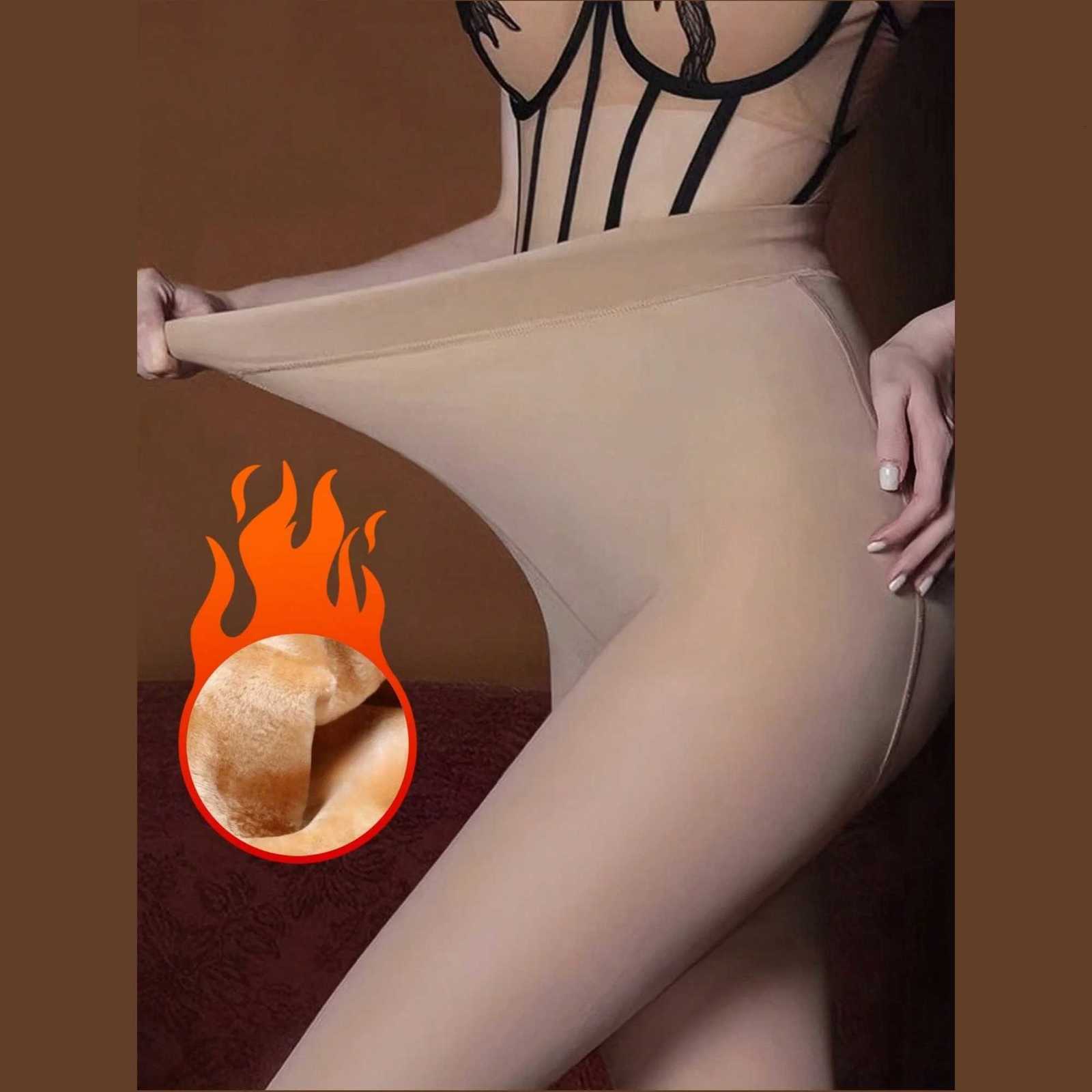 1 Piece Female AutumnWinter Fleece Thickened Leggings Daily Casual PantyhoseT251023