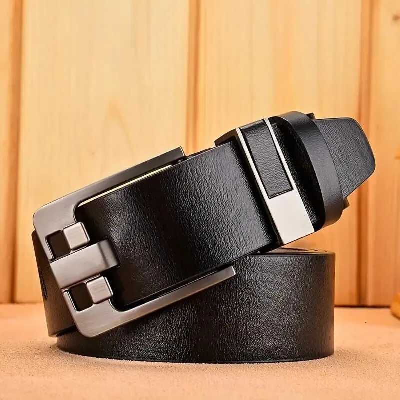 Genuine Leather For Mens High Quality Buckle Jeans Cowskin Casual Belts Business Cowboy Waistband Male Fashion Designer 2024NewXJ251023