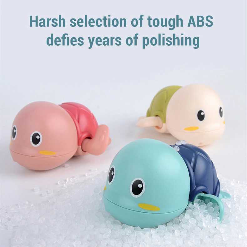 New Baby Bath Toys Chain Clockwork Water Toy Cute Swimming Turtle Toys Children Bathroom Shower Bathtub Toy Infant Toddler Gifts J251023