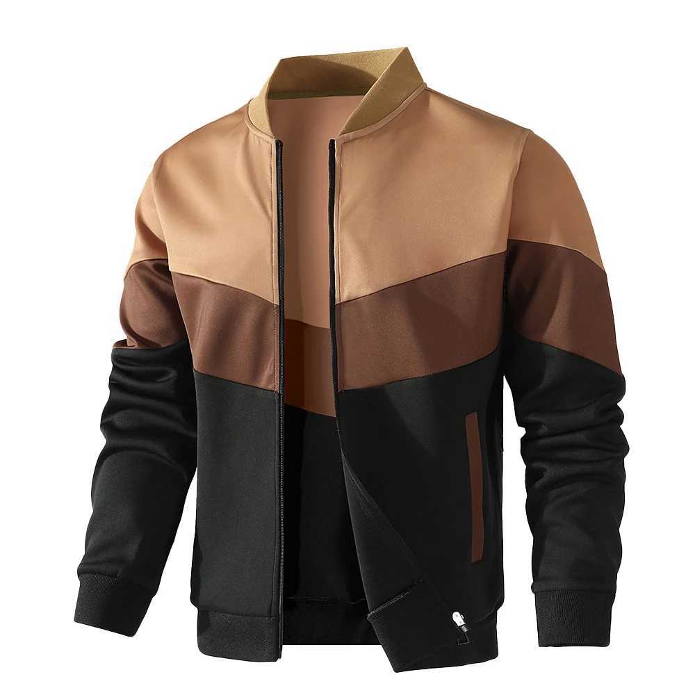 Mens Jackets 25 New Spring Business Leisure Trendy Color Windproof Bomber Overshirt ZipUp Streetwear Popular Clothes US Size W251023