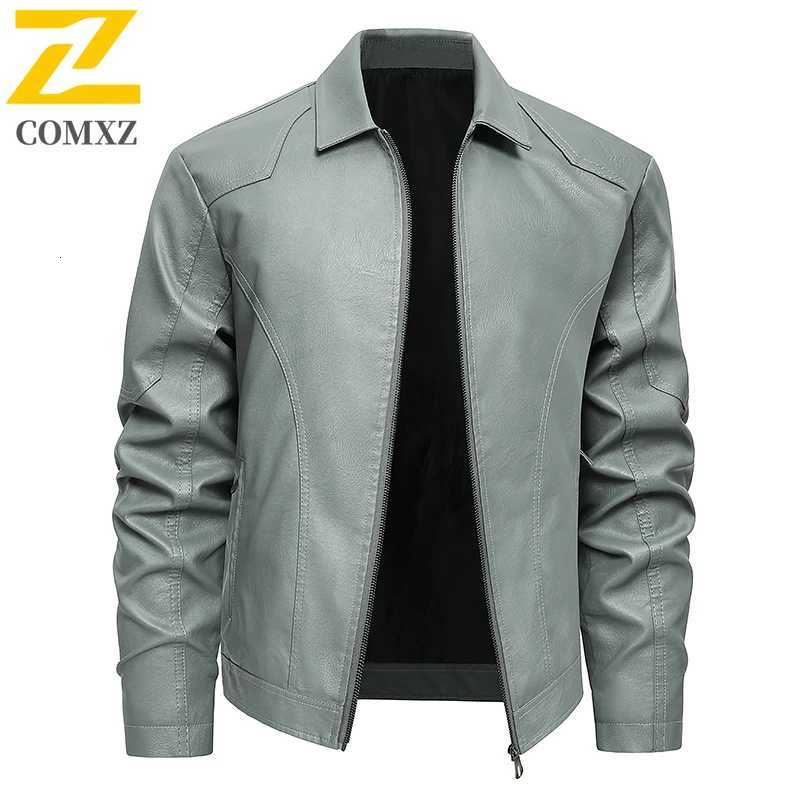 2025 High Fashion Faux Leather Jacket Man Motocross Windproof PU Leather Coat chaqueta Urban Retro Motorcycle Coat Mens Clothing W251023