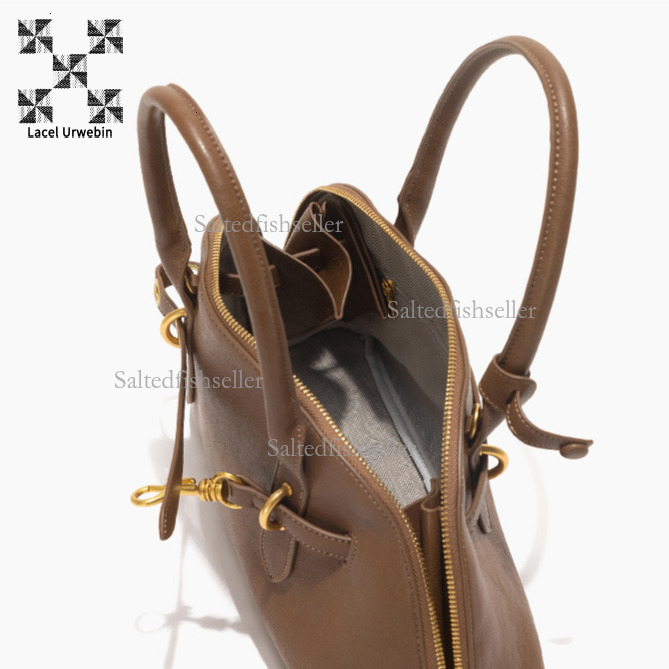 Lacel Urwebin Autumn New Minimalist Women's Handbag Designer Luxurious Fashion Versatile Shell Bag Large Capacity Splicing Solid Color Shoulder C