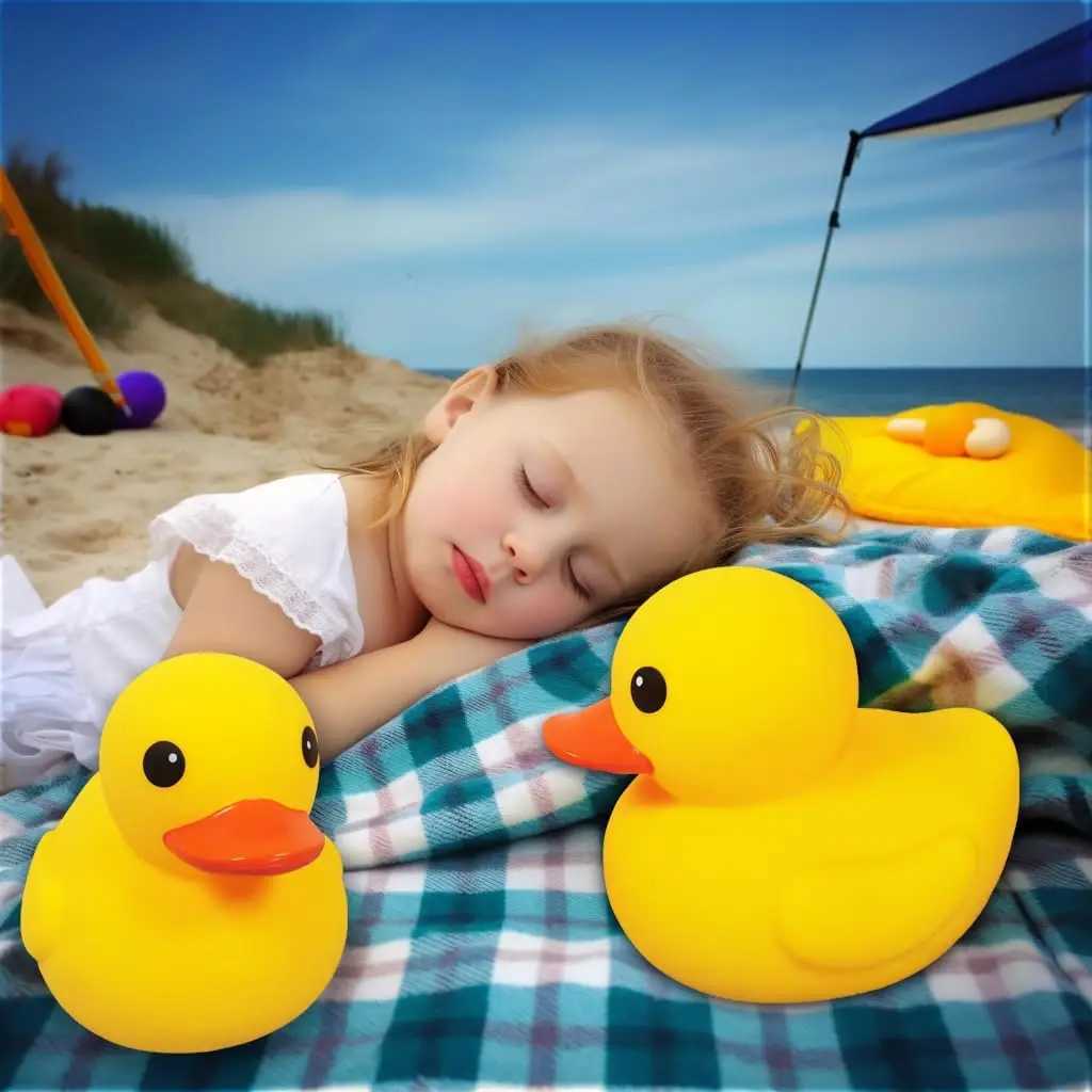 Giant Rubber Yellow Duck Rubber Duck Family Small and Large and Giant Duck Toys for Shower Birthday Beach Summer Pool Party Fav J251023