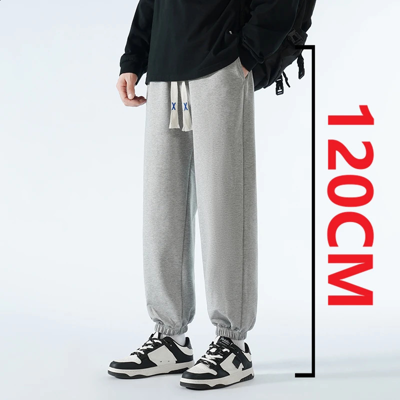 190 Tall Men Extra long Pants 110115120cm Pant Length Autumn Sweatpants Plus Large Size Elastic Waist High 251023