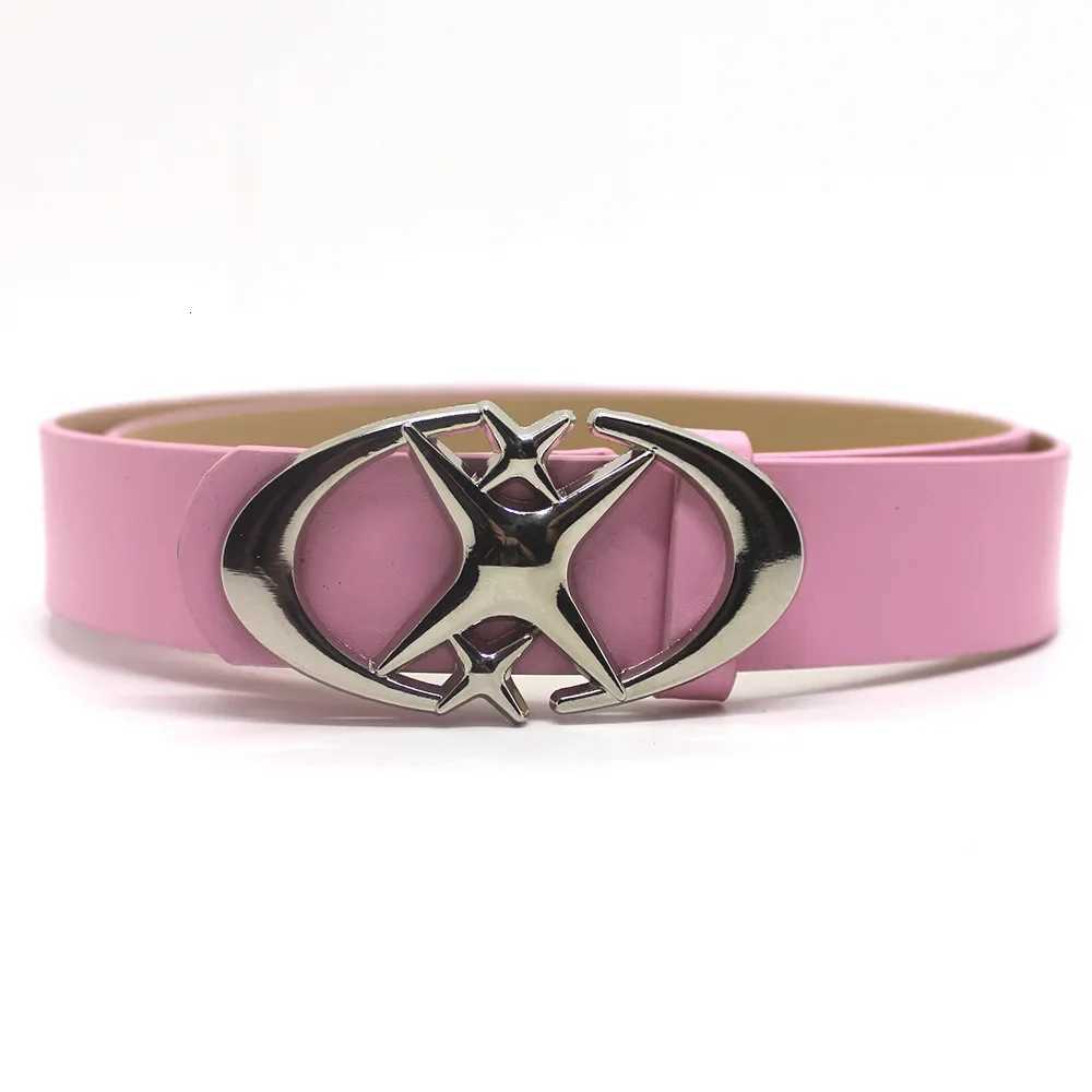 Punk Moon Star Buckle Belt Design Cross Metal Vintage Gothic Men Women Y2k Belt Pu Leather Waistband Jeans Pants Decorative BeltXJ251023