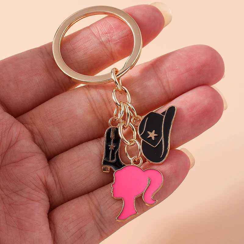 Fashion Women Hat Shoe Pendants Keychain for Car Key Handbag Purse Hanging Keyrings Accessories DIY Jewelry Gifts Z251023