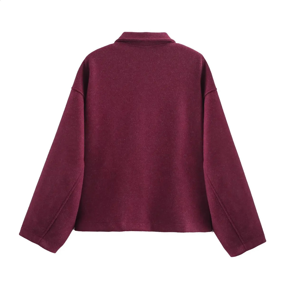 PRINTKAOIR Autumn and Winter Fashion Lapel Longsleeved Zipper Coat Coats Chic Loose Warm Street Womens Jackets 251013
