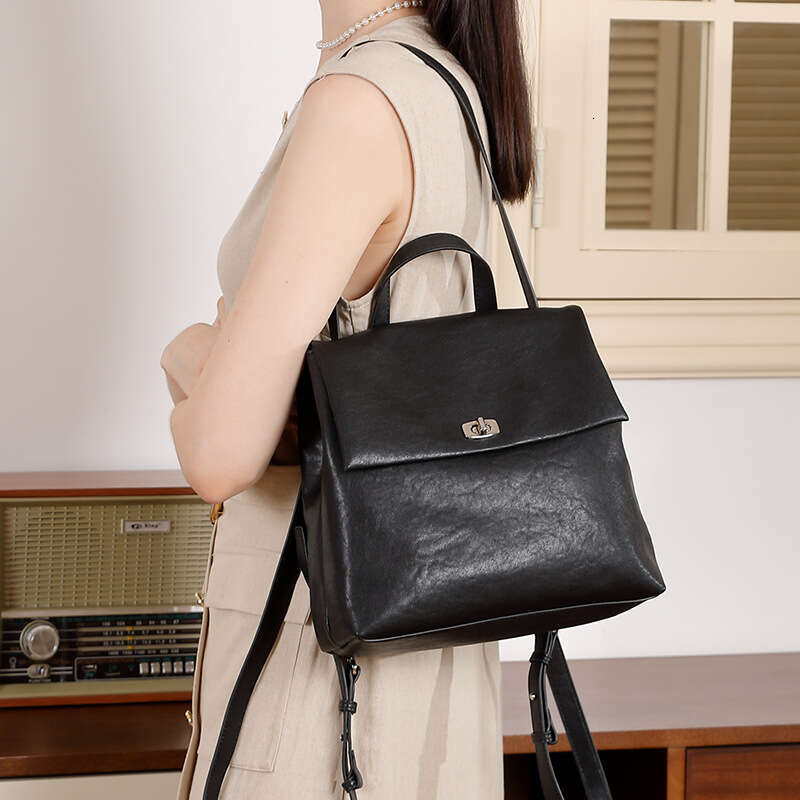 Autumn Genuine Leather Women S High End Large Capacity Fashion Versatile College Style Backpack High Quality