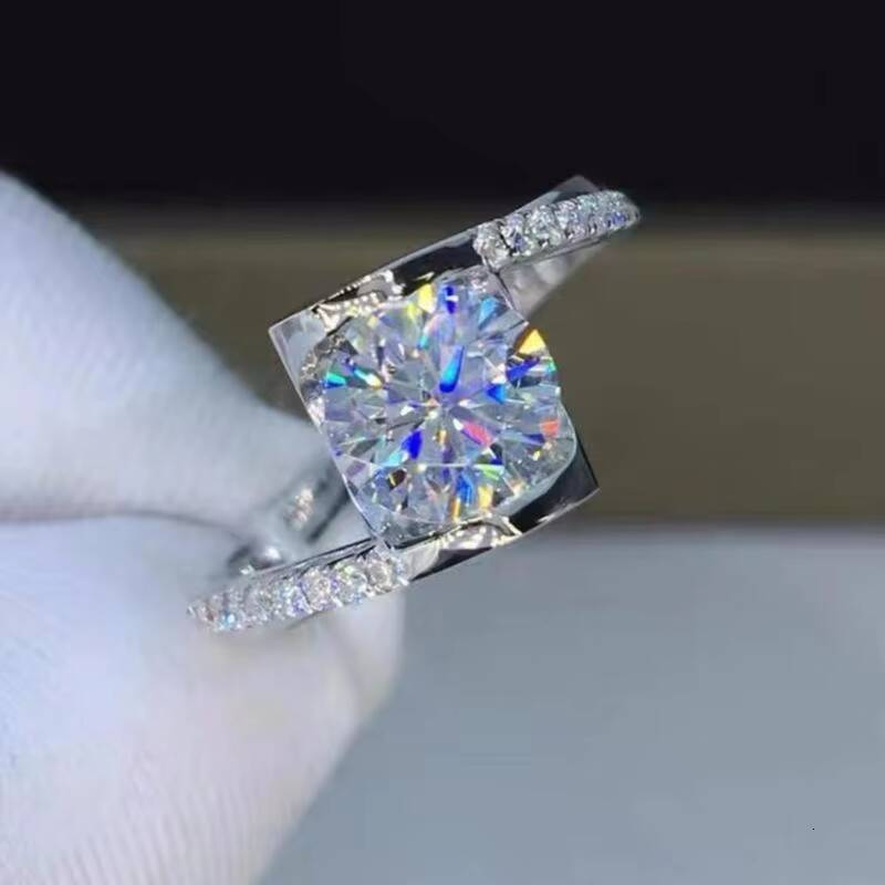 Wholesale Engagement Ring Moissanite Rings Lady Moissanite Ring for Wedding