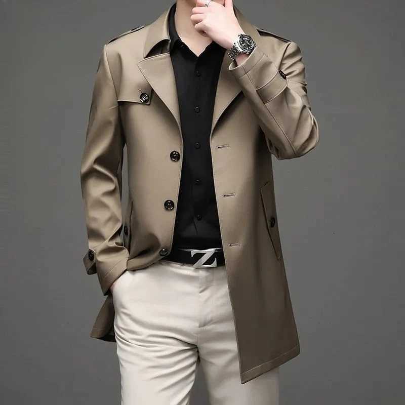 Male Windbreaker Coats Fleeced Warm Mens Overcoat Jackets Business Winter Sales of Harajuku Cheap Clothes Offer Aesthetic Cold W251023