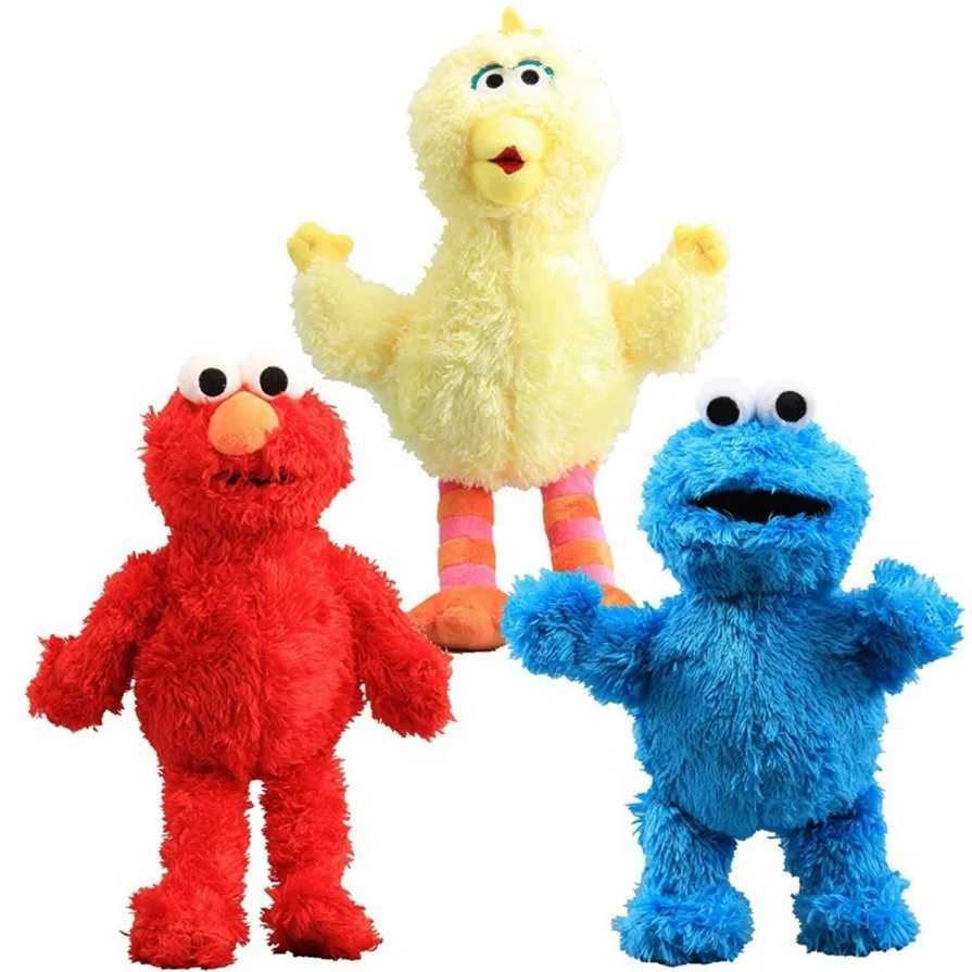 Factory wholesale 3 styles 30 cm Sesame Street plush toy Elmo anime peripheral doll childrens favorite gifts ZZ Z260131