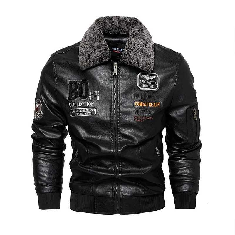 European American Mens Plus Size Casual Trendy Solid Color Turndown Collar Fleecelined Jackets Male New Fashion Coats Clothes W251023
