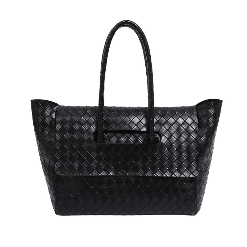 Luxury Brand Designer Bag Large Capacity Bag For Women 2025 New Korean Style Large Capacity Woven Pattern Handbag Underarm Tote Bag