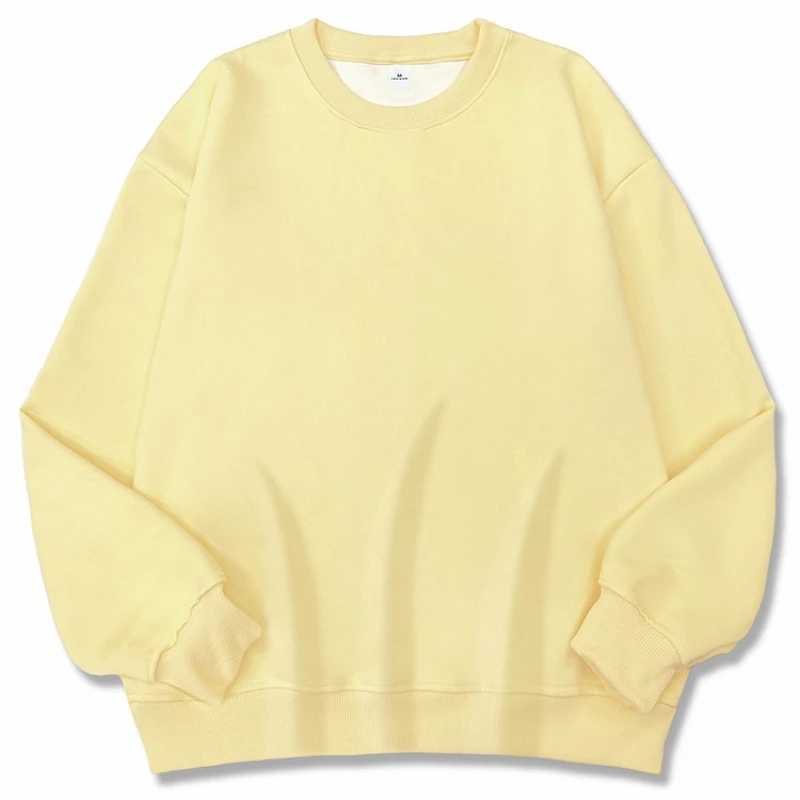 2025 New Women Simple Pullover Female Fashion Harajuku Streetwear Solid Color ONeck Hoodie Autumn Winter Loose Casual Tops J251021