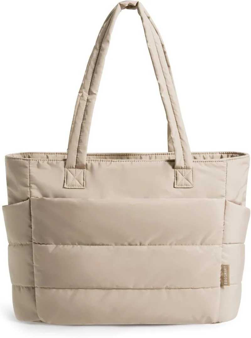 Padded Tote Bag Puffy Large Capacity Handbag Suitable for Travel Beach Gym Portable handbag Shopping Multiple Pockets Mummy BagsL251023