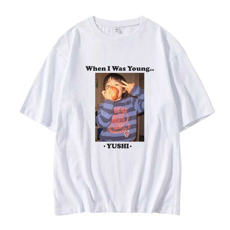 NCT Concert When I Was Young with The Same Loose Summer Fashion Tshirt Shortsleeved Neutral Ocollar Black and White TeesXJ251023