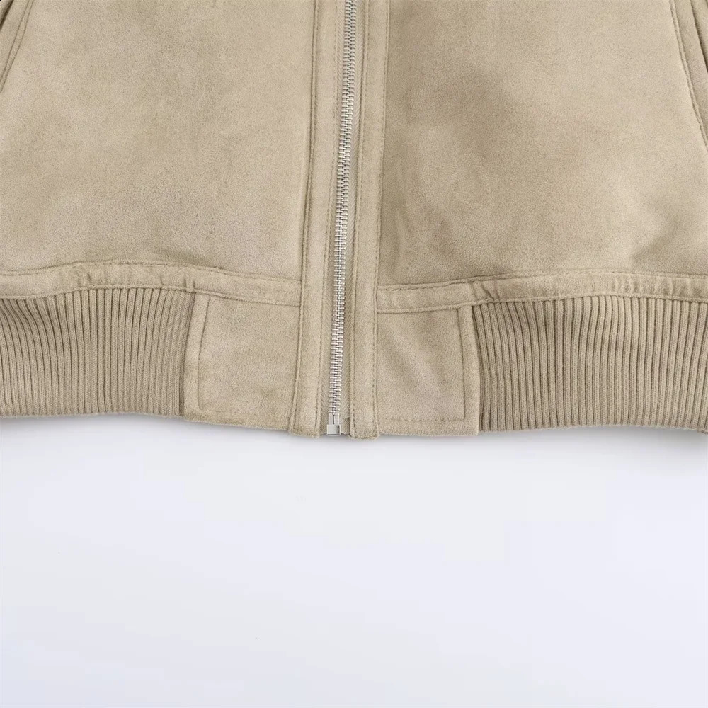 autumn womens European and American style French n threaded hem doublesided jacket 251017