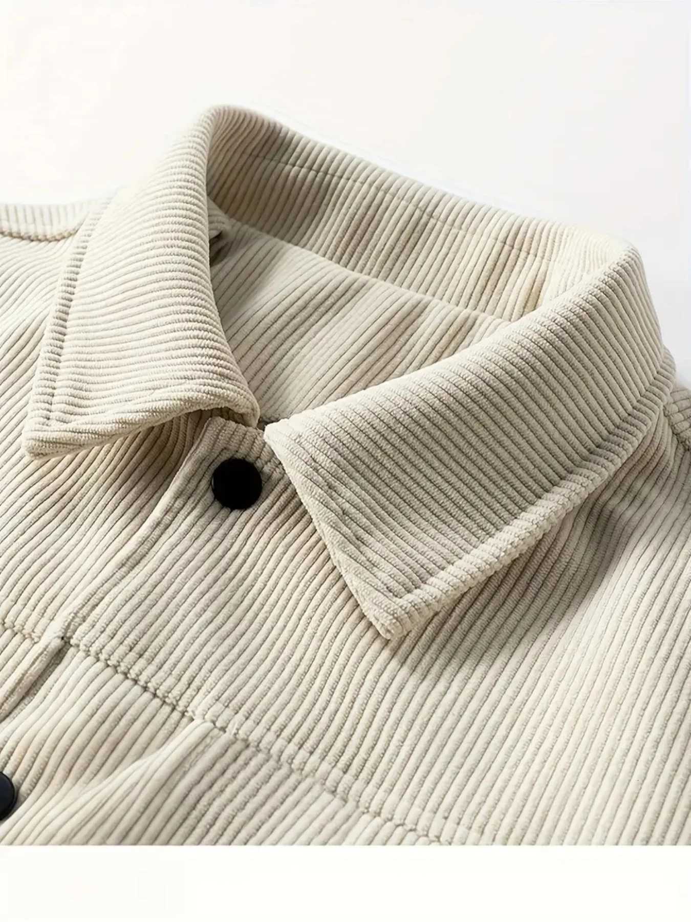 The 2025 new autumn corduroy jacket for men with a lapel a trendy Japanese style loose coat W251023