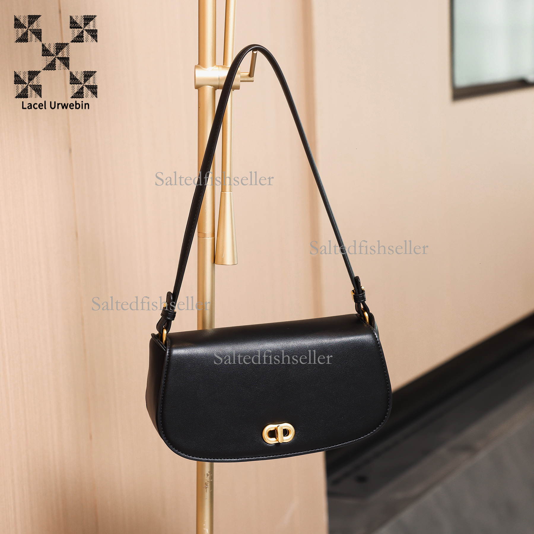 Lacel Urwebin Designer Women's Luxury Mini Handbag New Fashion Versatile Commuter Business Bag High End Metal Buckle Shoulder Cross Small Square 