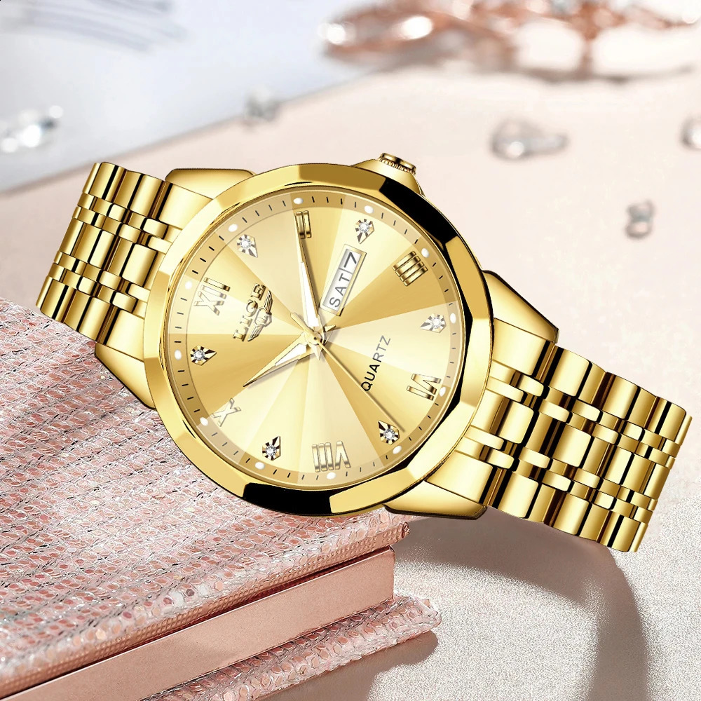 LIGE Fashion Quartz Wristwatches Casual Sport Military Watch For Women Top Waterproof Watch Ladies Relogio Feminino 251021