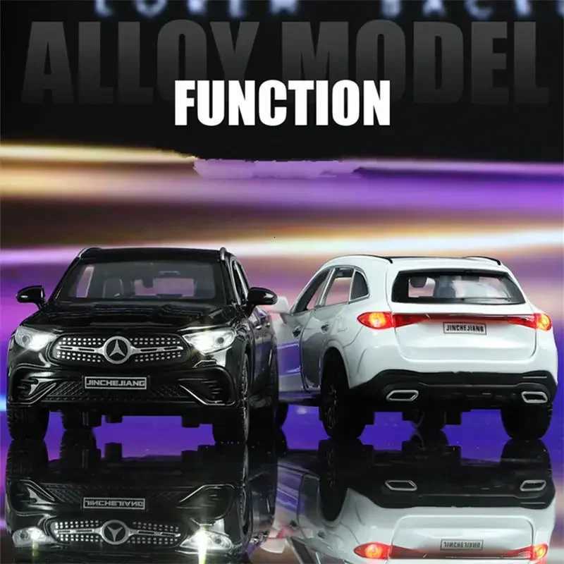 132 Benzs GLC 400e SUV Alloy Car Model Diecast Metal Toy Vehicle Car Model Simulation Sound and Light Collection Childrens GiftT251023