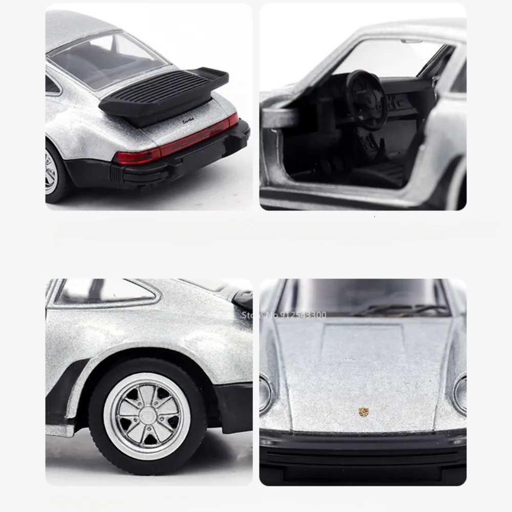 136 Scale Porsche 911 Turbo Toy Car Model Alloy Diecast Retro Racing with Pull Back Scale Model Car Toy for Boy Gift CollectionT251023