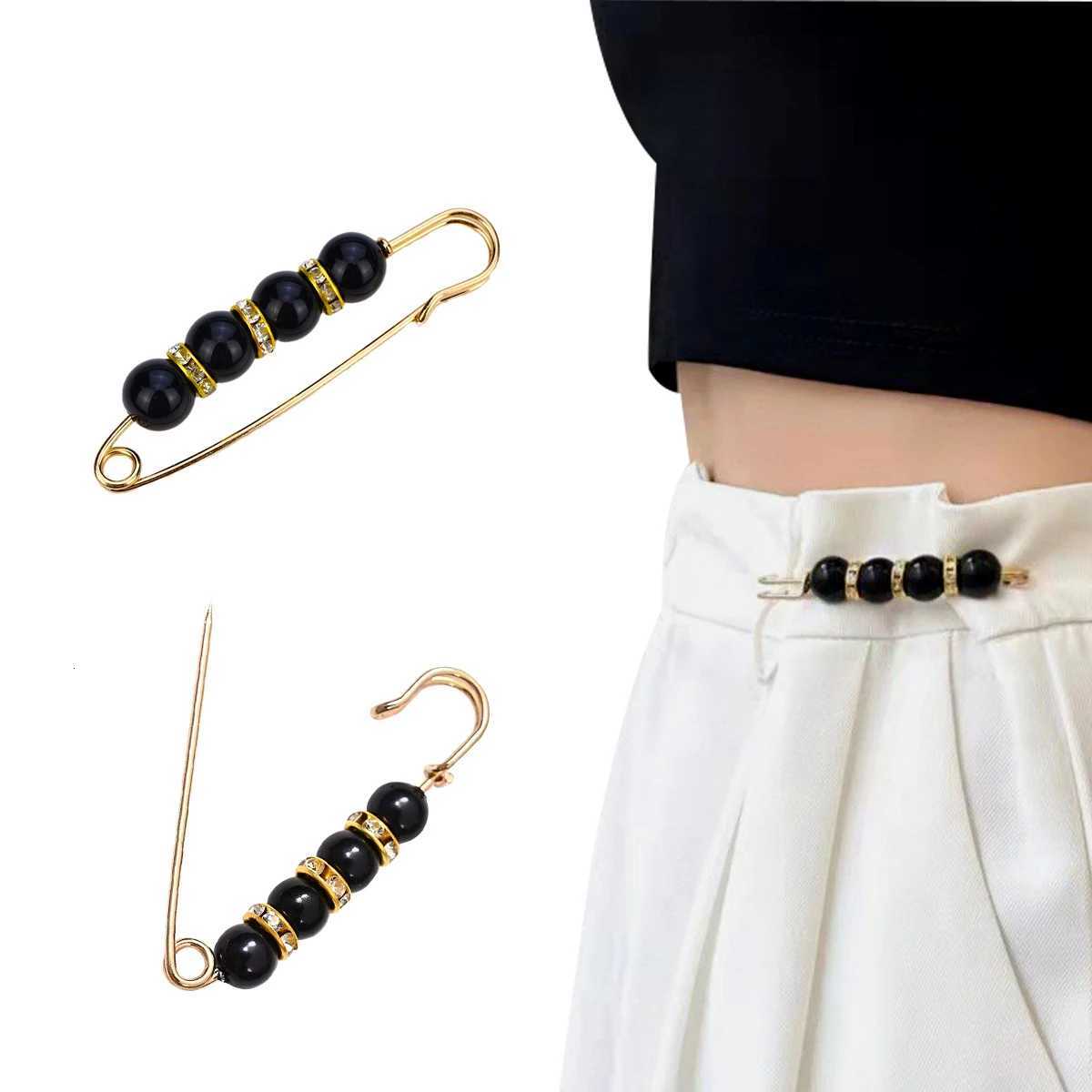 AINSI 12pcs Fashion Pearl Brooch Waist Cinching Adjustable Skirt Antislip Metal Pin Fixed Clothes DIY Accories Y251023