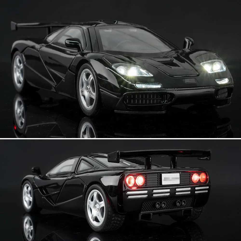 132 McLaren F1 XP4 XP5 1933 Supercar Alloy Metal Diecast Model Car Sound And Light Pull Back Childrens Toys Car Holiday GiftsT251023