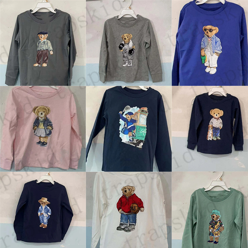 Kids Cartoon Base Shirt Children Designer Clothes Kid Boy Girl Long Sleeve Sweatershirt Autumn Winter Luxury Tshirt Shirts Cotton Tops ATG