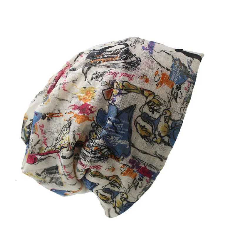 New Fashion Wen Summer tter Hat Fa Floral Warm Hat Scarf Autumn Girl Spring Beanie Bonnet Dance BeaniesW251023