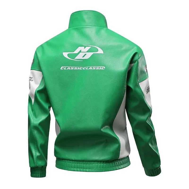 Casual Jackets Racing Leather Coat Men Motorcycle Style New Mens Autumn Winter Men High Quality Fashion Coat Leather Jacket W251023