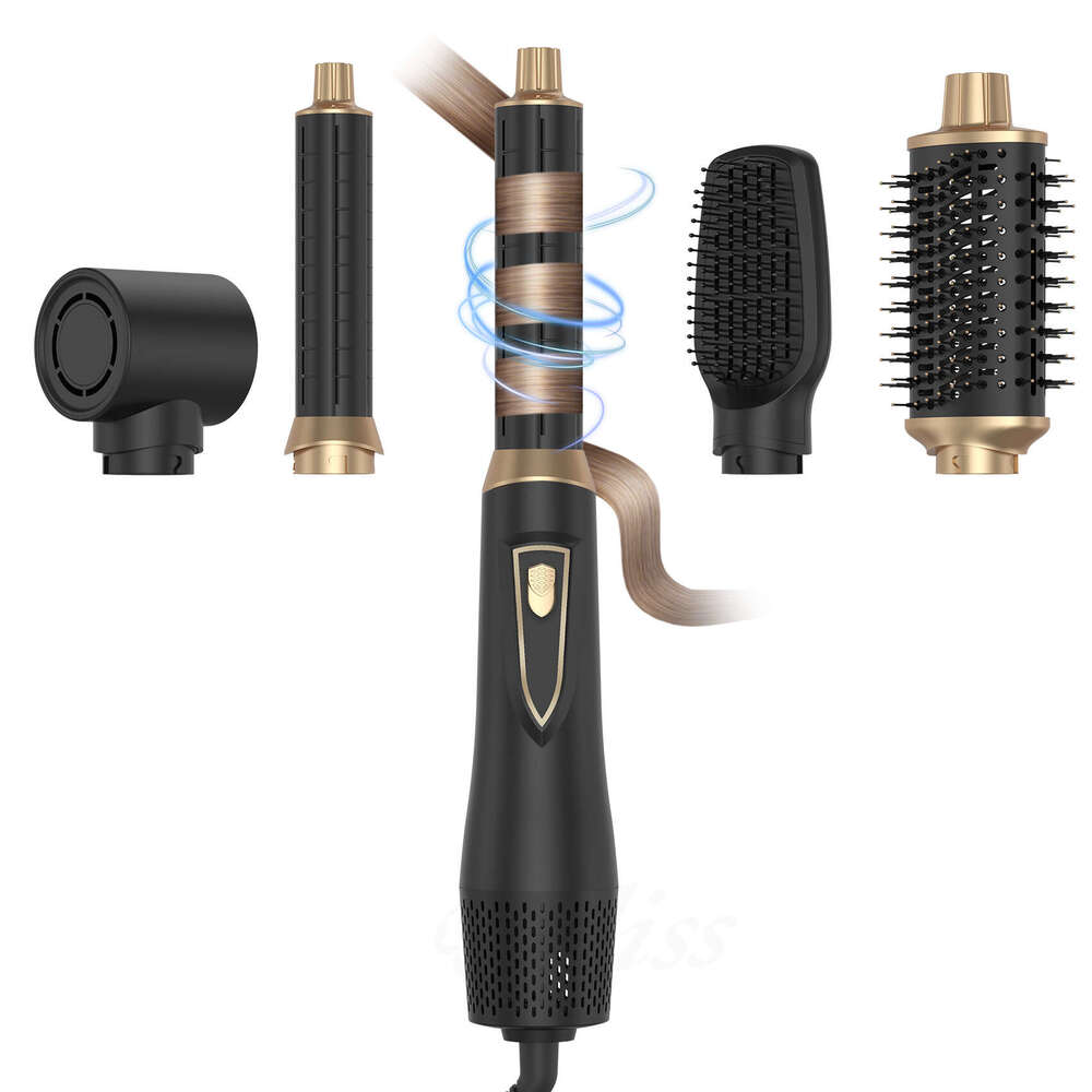 Famous Brand Designer In High Power Low Speed Brushed Hot Air Comb Curling Iron Straightener Multi Functional Hair Dryer