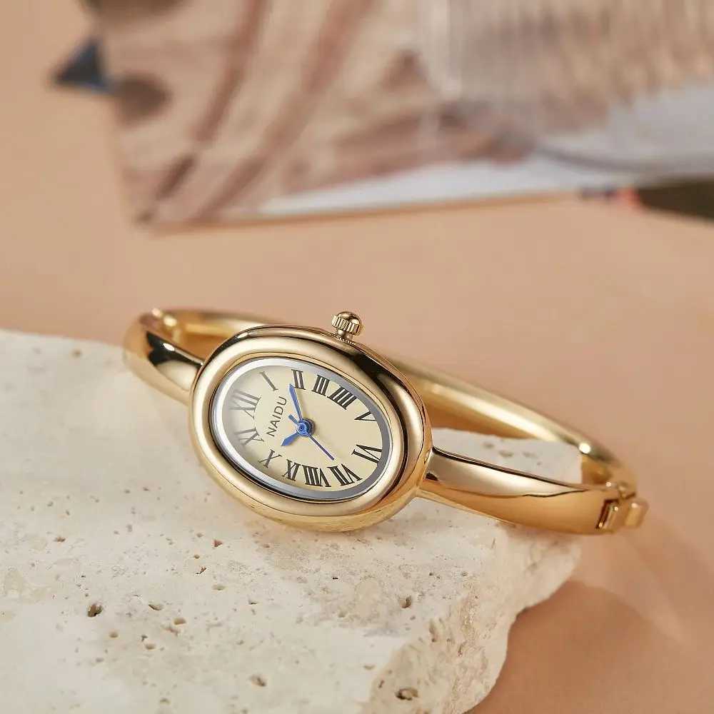 Fashionable Luxury Elegant ladies Bracelet Watch Roman Numeral Oval Waterproof Womens Quartz Watch reloj L251023