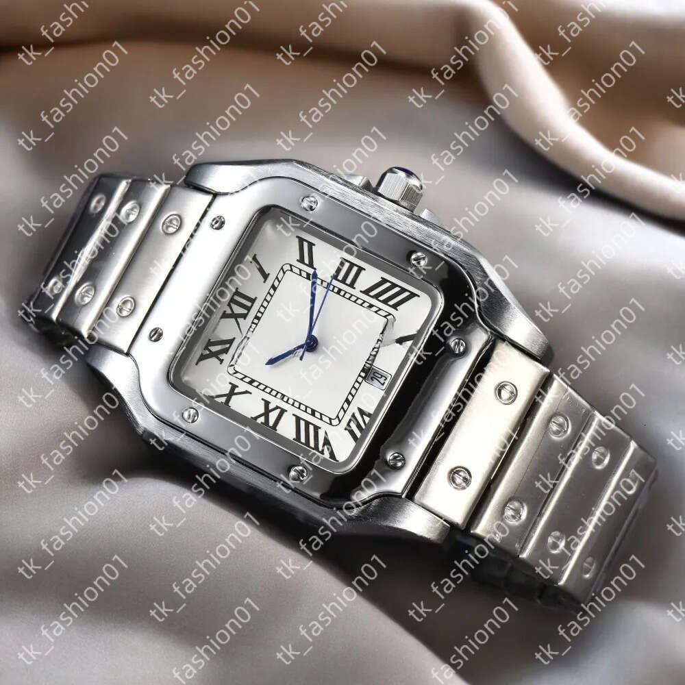 Top Watches Men Mechanical Wristwatch Classic Square Dial 39mm Automatic Date Daily Waterproof Designer Chronograph Multifunction Male Clocks for Gift