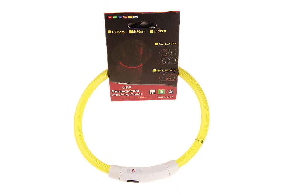 Rechargeable LED Pet Collar for Dogs - Brighten Your Walks with a Safe & Durable Luminescent Band