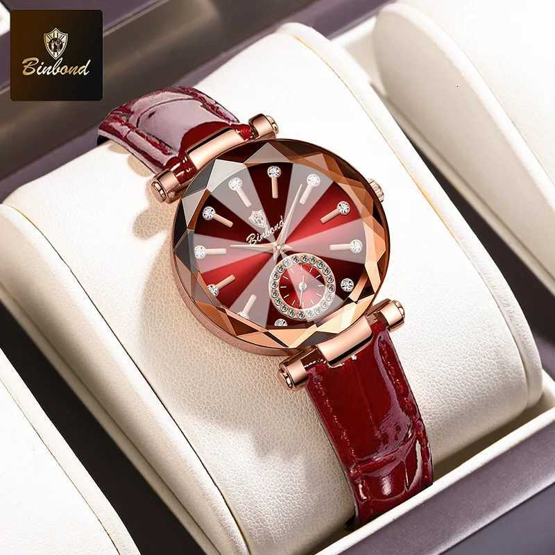 BINBOND Luxury Elegant Ladies Wristwatch Waterproof Stainless Steel Watch for Woman Simple Casual Dress Womens Quartz WatchesL251023
