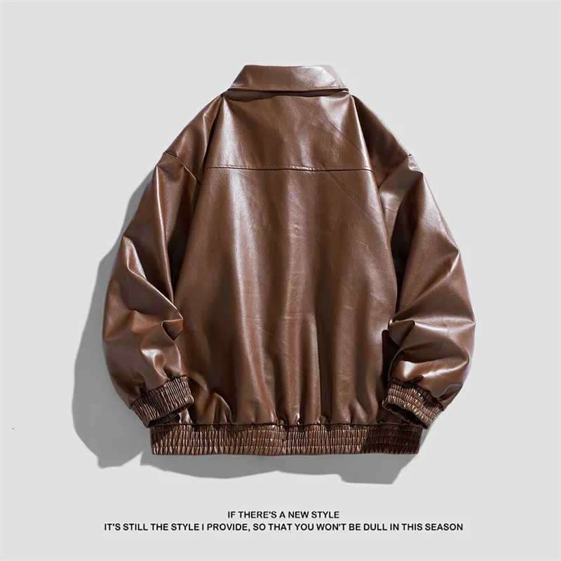 2025 autumnwinter new mens motorcycle leather jacket highquality leather jacket youthful and priceless cool and stylish W251023