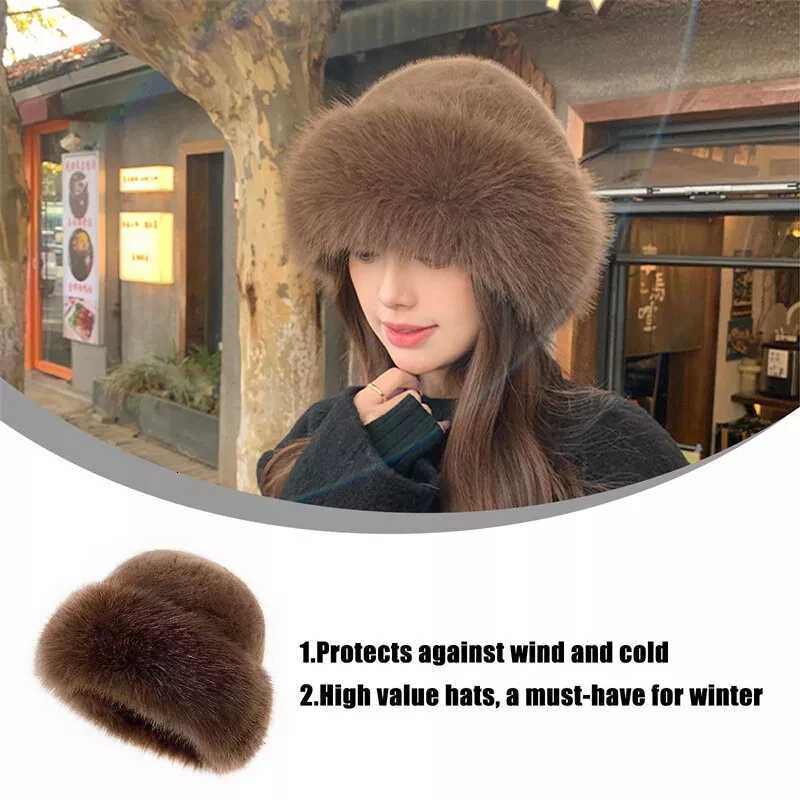 Warm Hat Casual Plush Fluffy Plush Versati Solid Hat for Holiday SeasonW251023