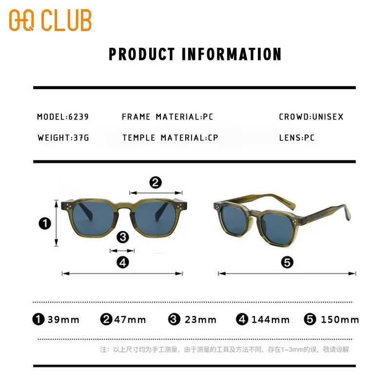 OQ CLUB Retro Punk Polarized Lenses Man Men Sunglasses Square Trends Glasses Women Popular Eyepieces in Sonzya Sunglass WomanW251023
