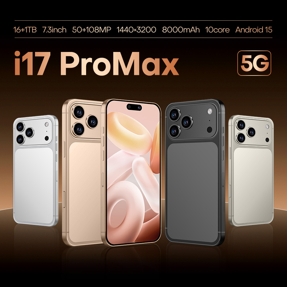 2025 New Global Version i17ProMax Original Snapdragon 8 Gen3 10 core 7.3-inch capsule screen (Smart Island) resolution 1440*3200 50MP+108MP 8000mAh IO