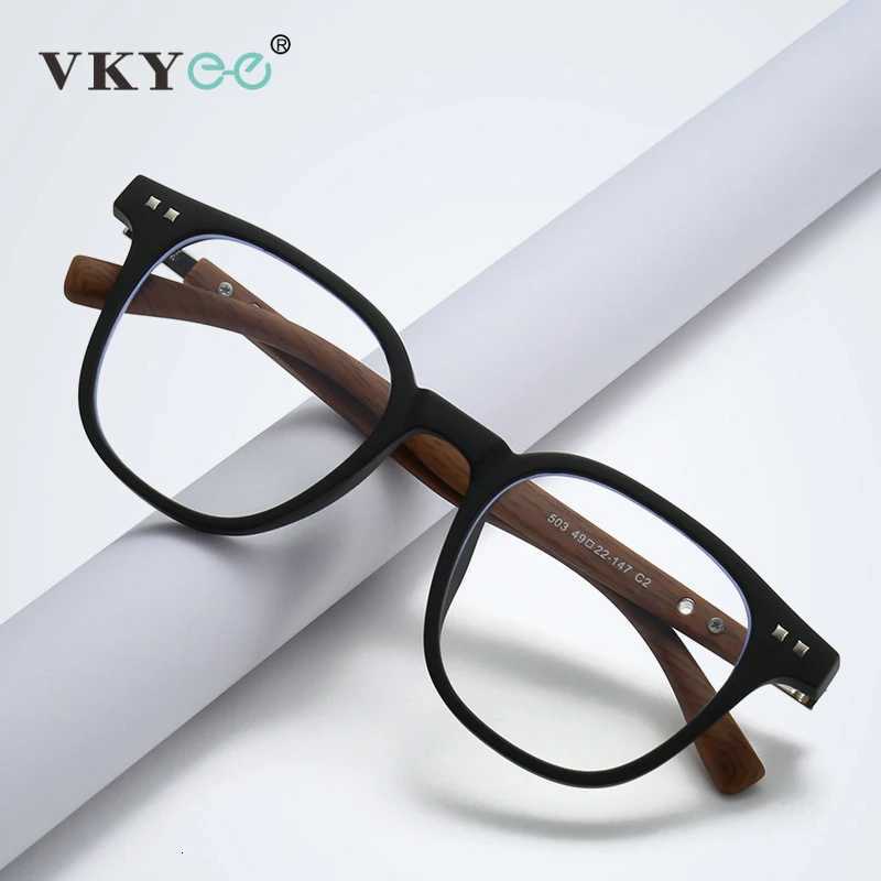 VICKY New Simple Geometric Square Frame Men Women Antiblue Light Reading Glasses Can Be Customized Prescription HM503W251023
