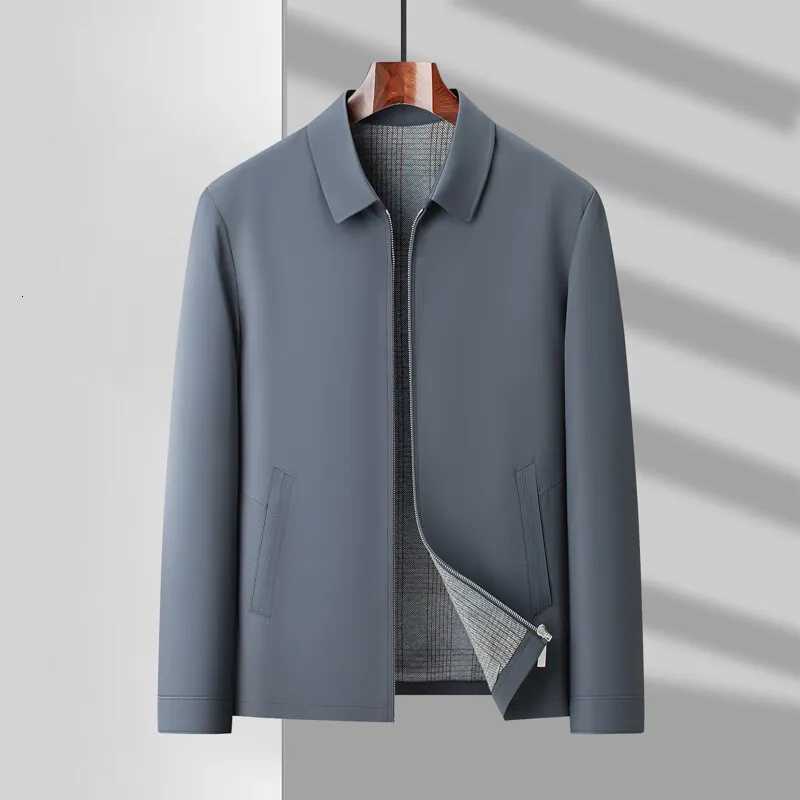 2025 spring dad light business casual fashion handsome jacket simple large size M7XL top mens coat W251023