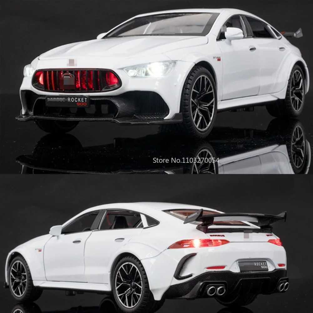 124 ROCKET 900 Diecast Alloy Toy Car Model Rubber Tire Simulation Interior 6 Doors Can Be Opened Vehicles Decorations Boy GiftsT251023